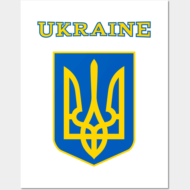 Ukraine coat of arms Wall Art by mailboxdisco